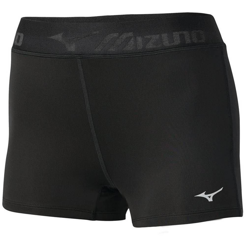 Mallas Mizuno Impulse Core Short Mujer Negras España XRAL-36147